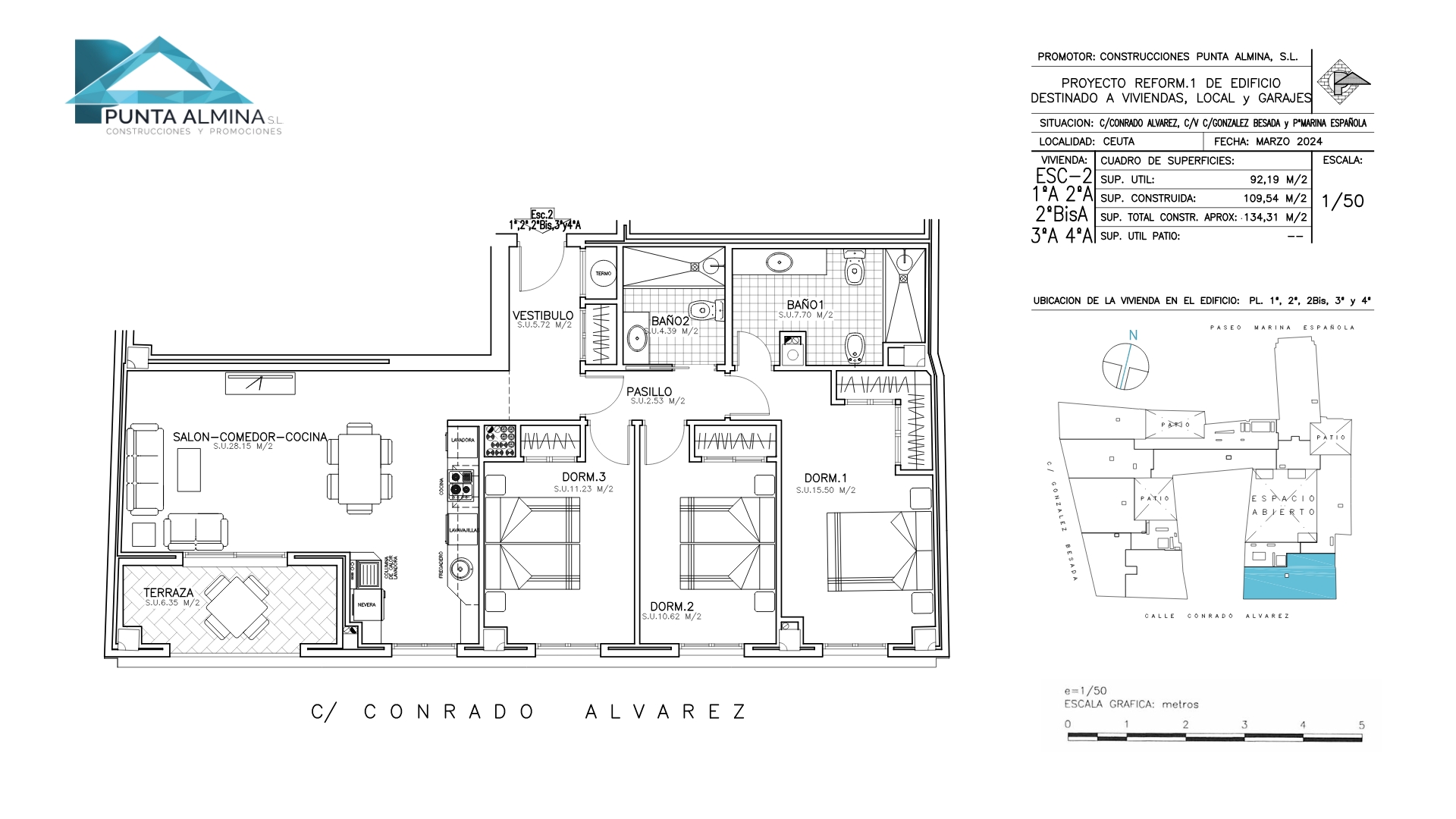 E-2 1º,2º,2ºBis,3ºy4ºA